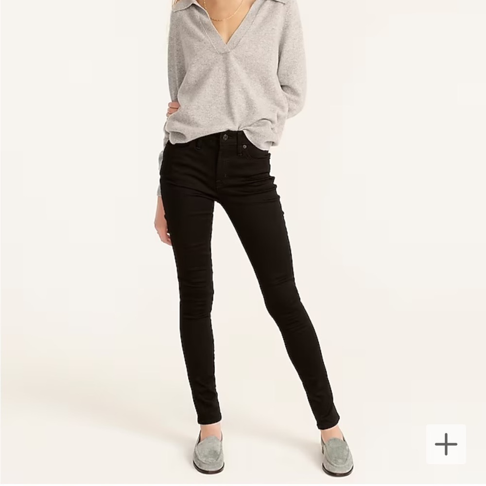 JCrew 9” Toothpick Skinny Jean Black Size 26 - Picture 11 of 11
